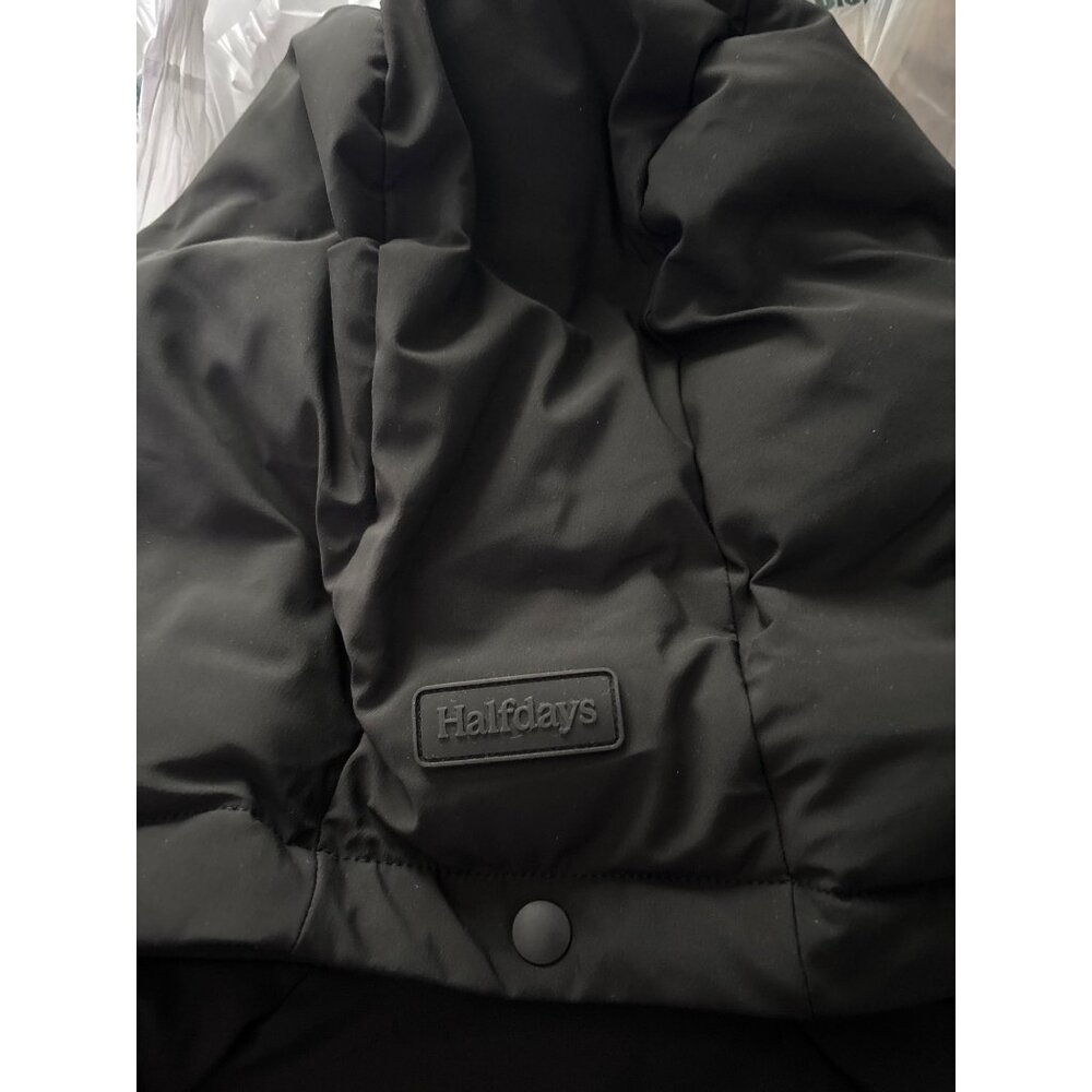 Halfdays Georgie Puffer Jacket Black XL, new with tags, Removable Hood - Picture 9 of 9